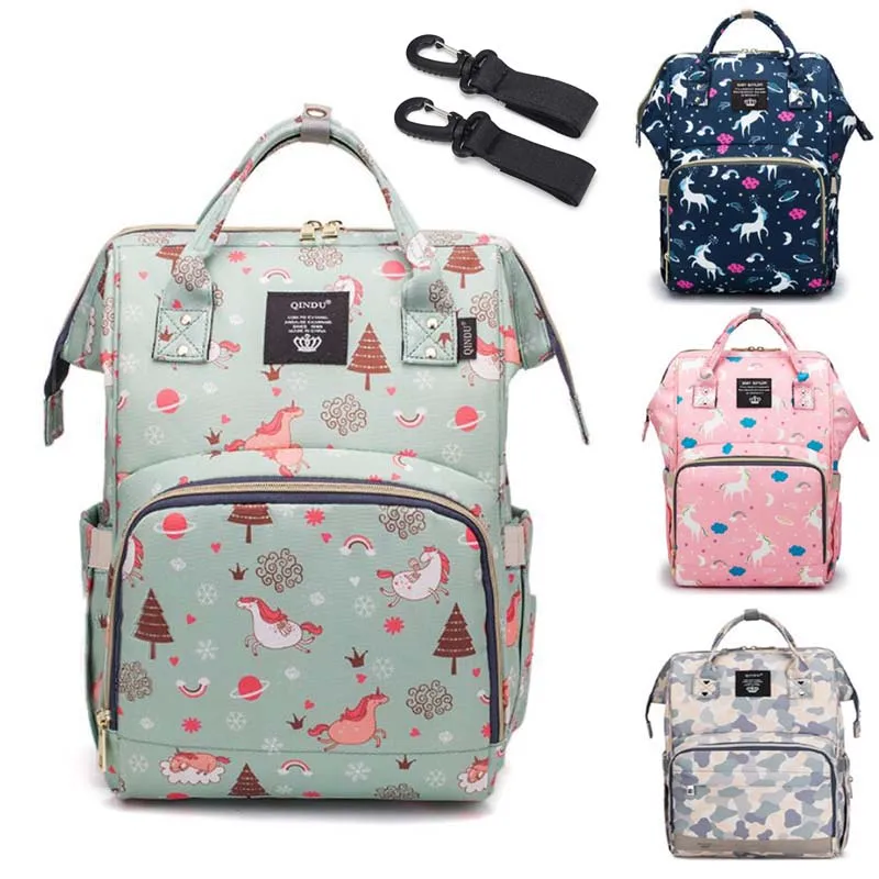  Brand Nappy Backpack Bag Mummy Large Capacity Stroller Mom Baby Multi-function Waterproof Outdoor T