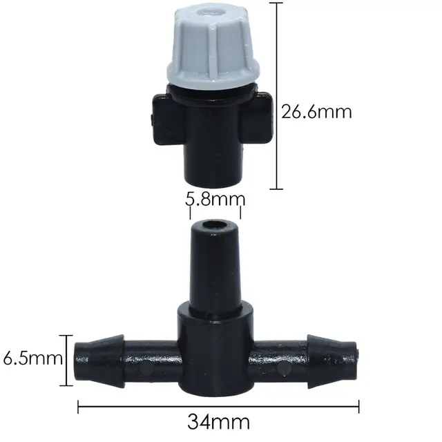 Kesla 20Db Mikrocsepp -Öntözés Maging Fúvóka -Kibocsátó Porlasztó Permetező És 4/7 Mm Szögesdrót 6 -Es Póló -Csatlakozó Sprinkler Üvegház - Image 2