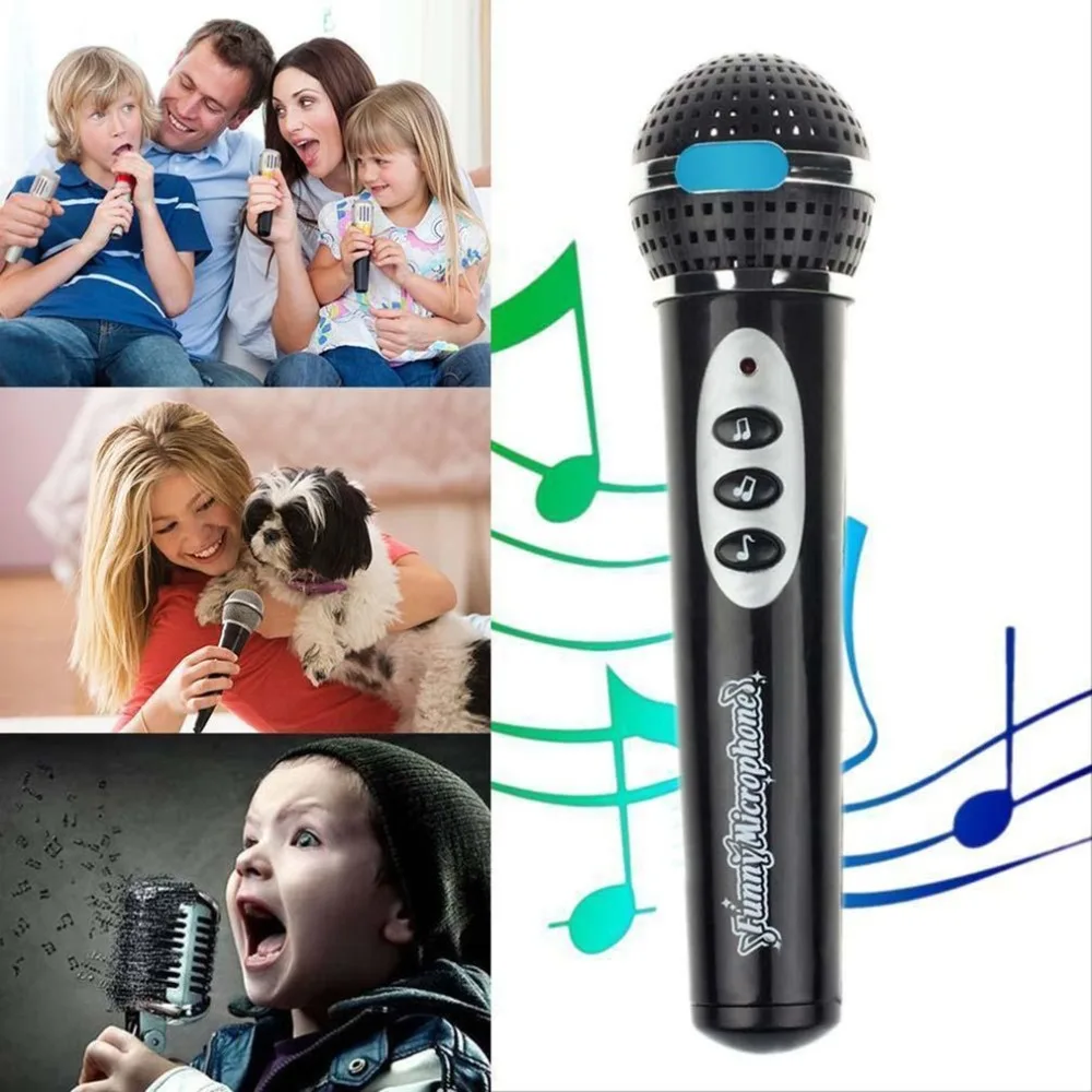 Children Girl Boy Black Microphone Microphone Karaoke Singing Professional Microphone Children Funny Music Toy Gift 3