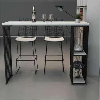 

Modern Wrought Iron Bar Stool Minimalist Home Backrest Nordic Beauty Dining Chair High Stool Restaurant Cafe Stool Bar Stool