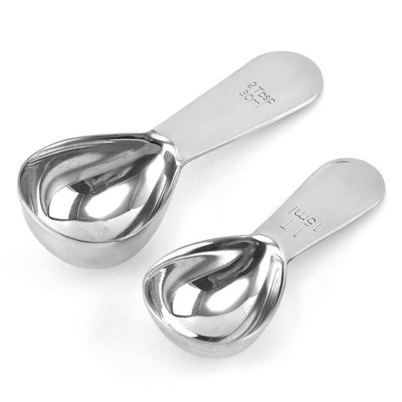 15/30ml Stainless Steel Measuring Coffee Scoop 1 tablespoon Short Handle Tablespoon Spoons for Tea | Дом и сад
