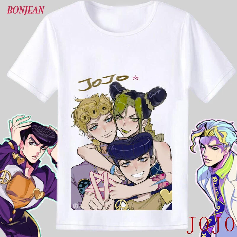 Новинка 2020 JoJo Необычные Приключения манга футболки унисекс с принтом