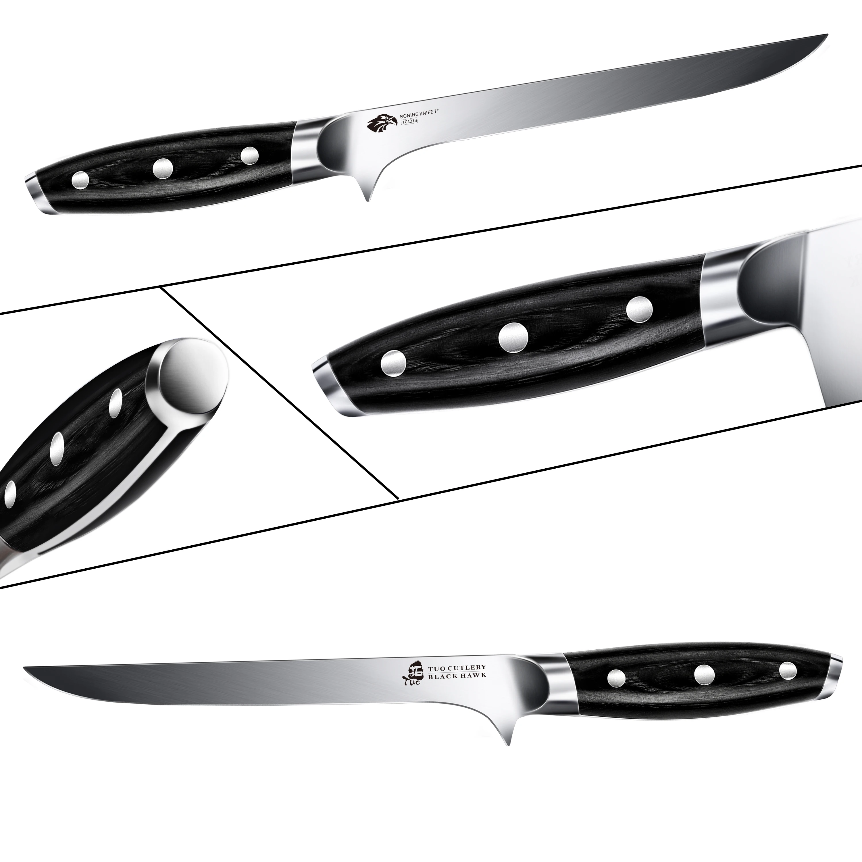TUO Boing нож Профессиональный кухонный 7 дюймов Pro Chef немецкая нержавеющая сталь с