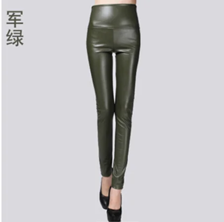 workout leggings 2020 PU High-waisted elastic leggings Black autumn winter new fashion fitting skinny leggings pants women spanx faux leather leggings Leggings