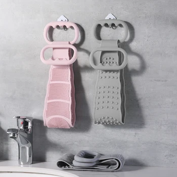 

Silicone Back Scrubber Bath Body Brush Exfoliating Massage Elastic Double Sided Soft Multifunction Travel Home Accessories