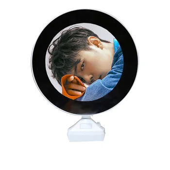 

Luminous Glowing Mirror Magical Photo Frame DC 5V Multifunction White Room Desktop Mirror Night Light with USB Charging Cable