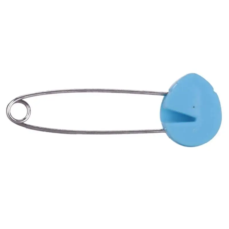 4/6pcs Plastic Head Safety Pins Infant Kids Cloth Nappy Locking Buckles Baby Care Shower Diaper clips candy color Brooch Holder