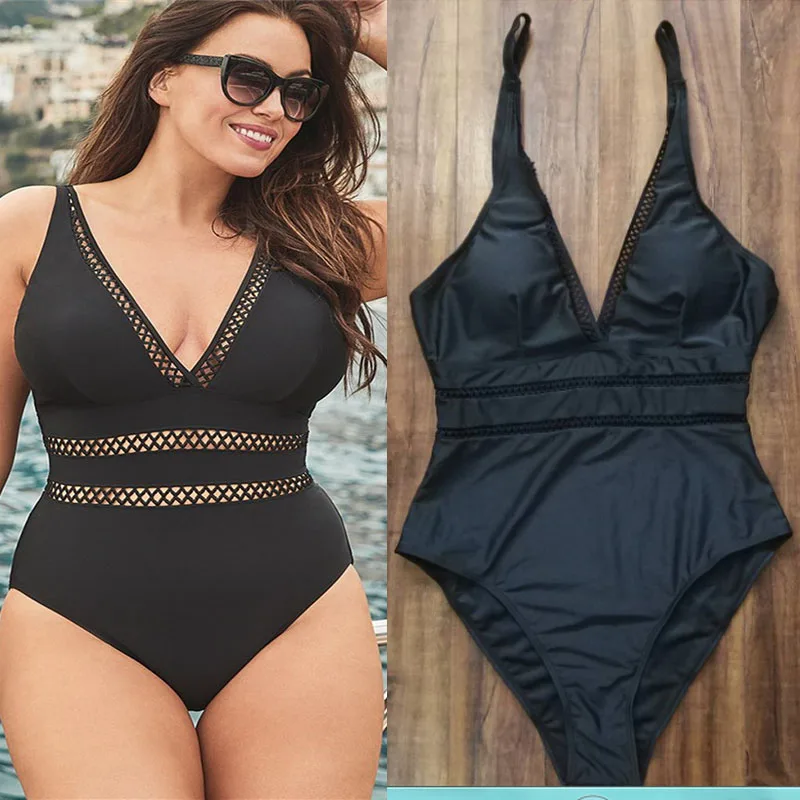 Maillot De Bain Femme Grande Taille Femmes Plus Maillots De Bain Une-pièce  Maillots De Bain 2022 Une Pièce 1 Maillot De Bain Ventre Réducteur Noir 3xl  5xl 6xl 7xl 8xl - Maillots