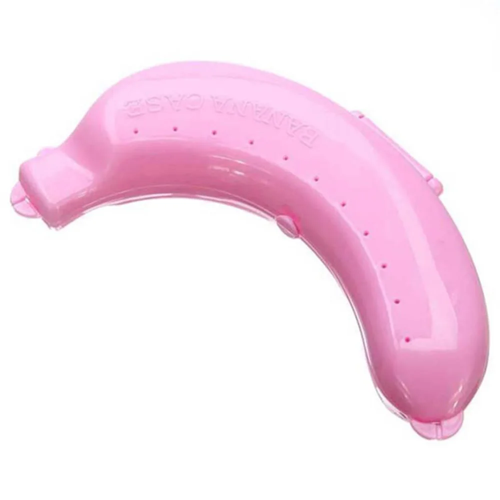 Pink 1 шт. контейнер ящик для хранения еды банана дети держатель коробка для хранения - Цвет: Pink