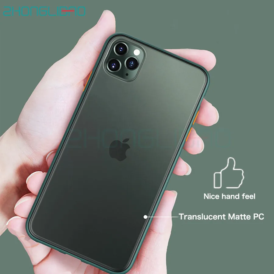 Новый противоударный матовый чехол для телефона IPhone 11 Pro Xs Max Xr 8 7 6 Plus ударопрочный