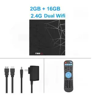 T95 MAX H6 Android 9,0 телеприставка quad cord Ethernet 100M 6K 4GB ram 64G 32G H.265 2,4G WiFi 3D HDR10 медиаплеер коробка - Цвет: 2G 16G