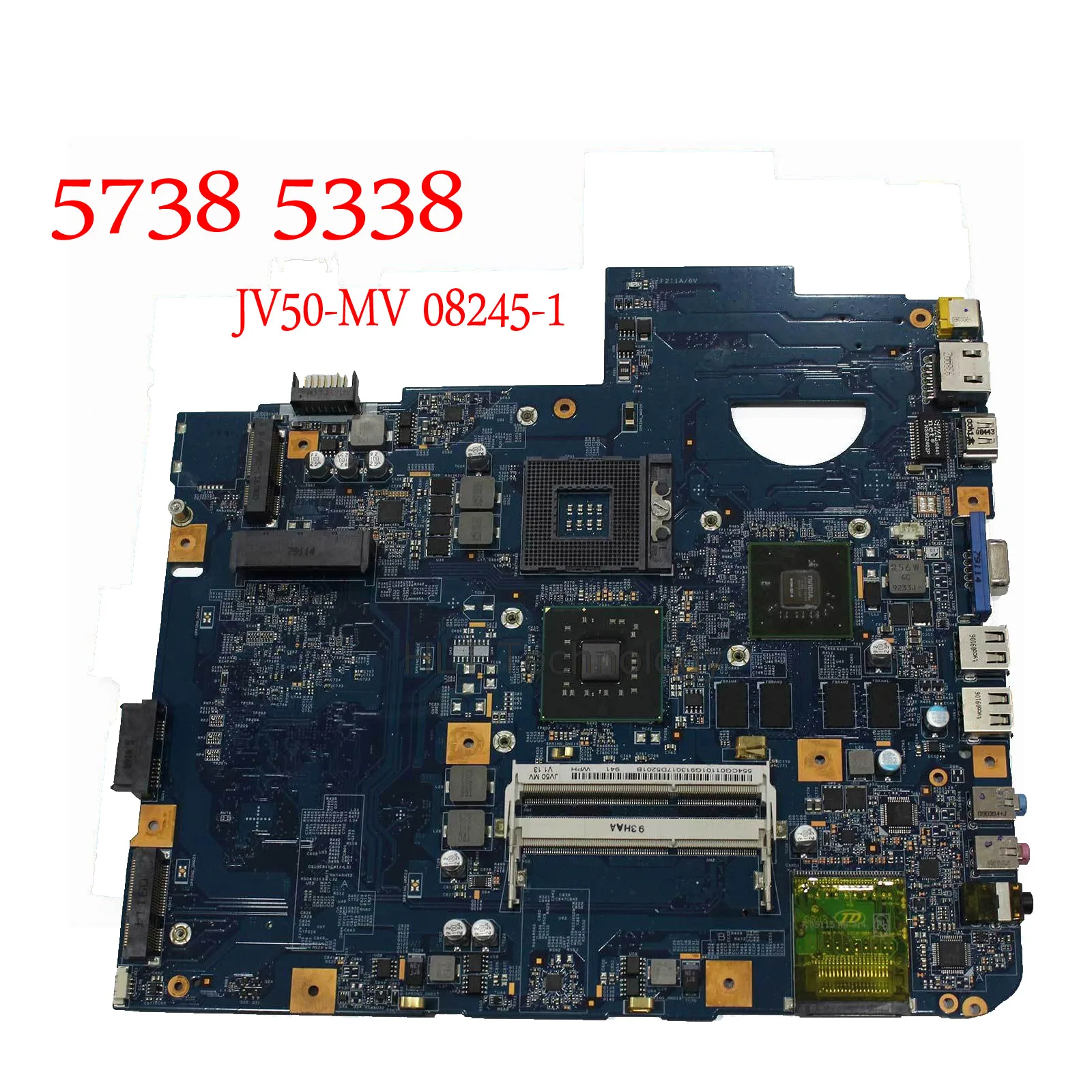 Материнская плата для ноутбука ACER ASPIRE 5738 5338 JV50-MV 08245-1 48.4CG01.011 MBP5601007 MB. P5601.007 DDR3 PM45 Проверка прошла успешно