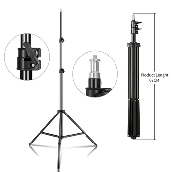 Trípode profesional ajustable de 2m (79 pulgadas), soporte para luz con cabeza de tornillo 1/4 para estudio fotográfico, para iluminación fotográfica, flashes y softbox