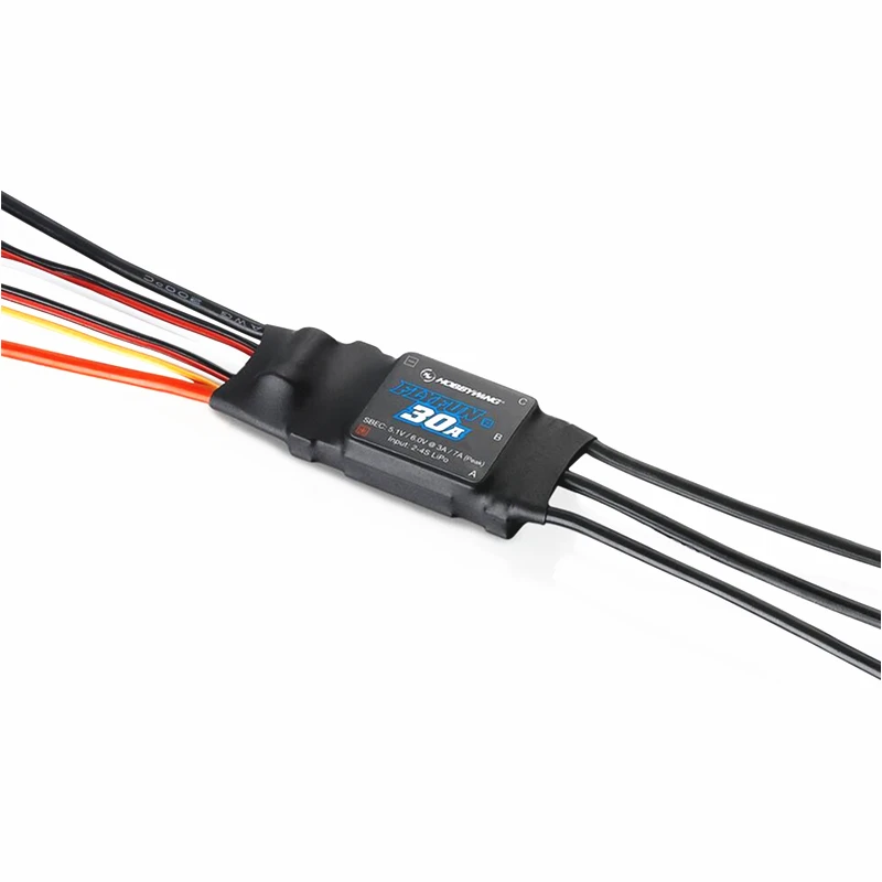 Электрический регулятор скорости Hobbywing FlyFun 30A V5 2-4S / 40A 3-6S LiPo ESC w/ BEC программируемый