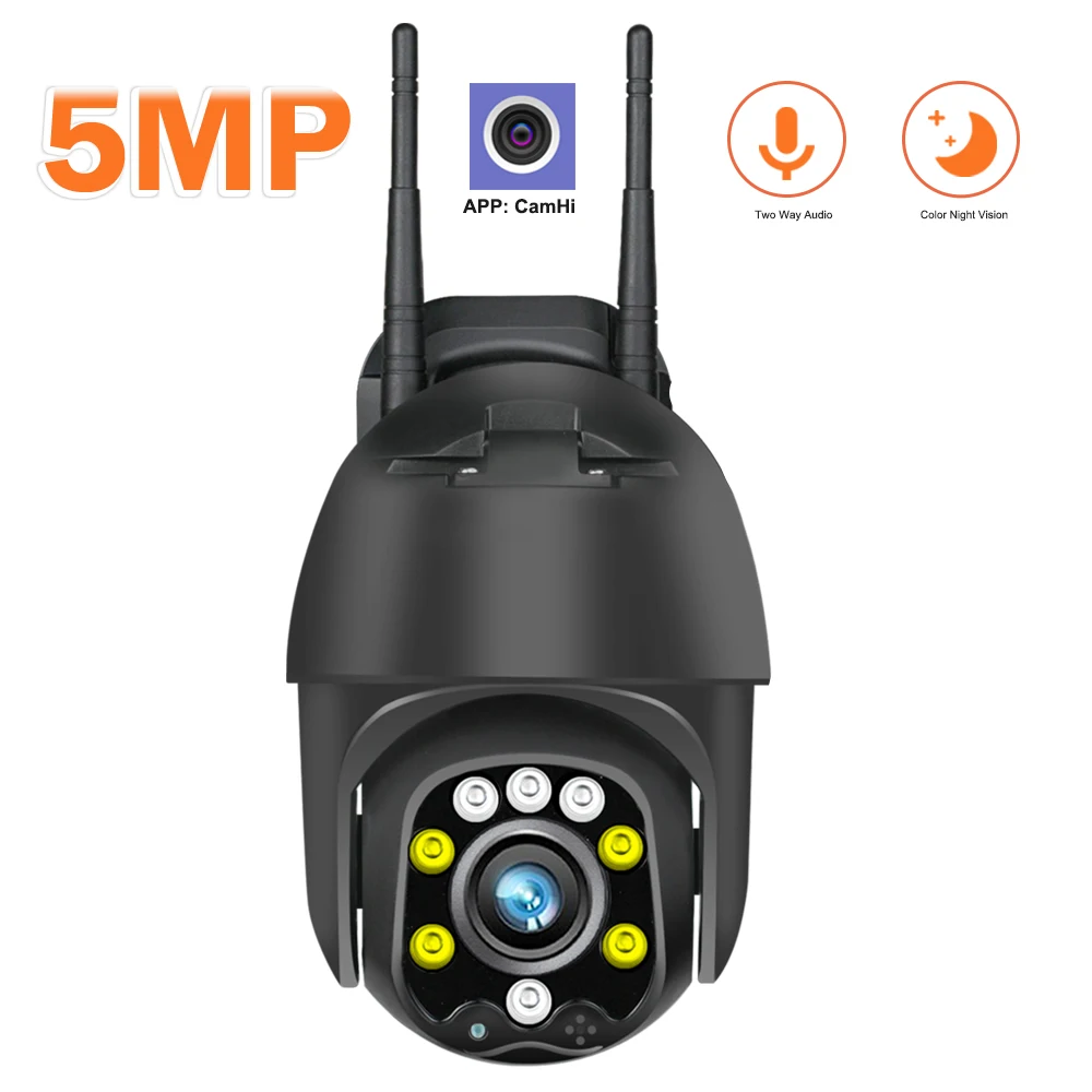 WIFI Беспроводная камера 1080P 5MP H.265 Домашняя безопасность наружная скоростная купольная PTZ IP камера 2MP IR сетевая SD карта CamHi Pro|Камеры видеонаблюдения|   | АлиЭкспресс