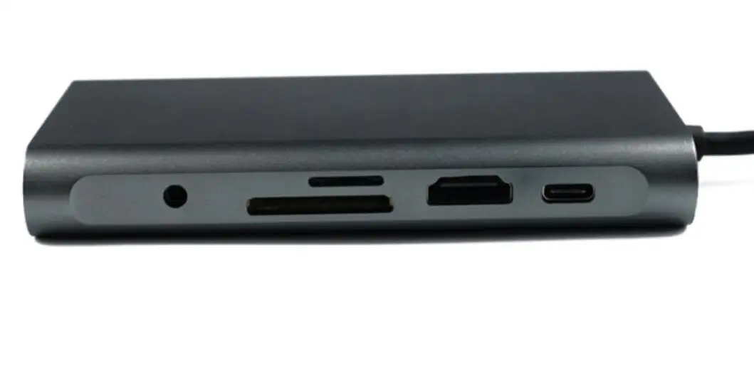 USB 3,1 type-C концентратор к HDMI адаптер VGA LAN 4K USB C концентратор с 3,5 мм Jack концентратор USB 3,0 TF SD ридер слот PD для MacBook Pro/Air