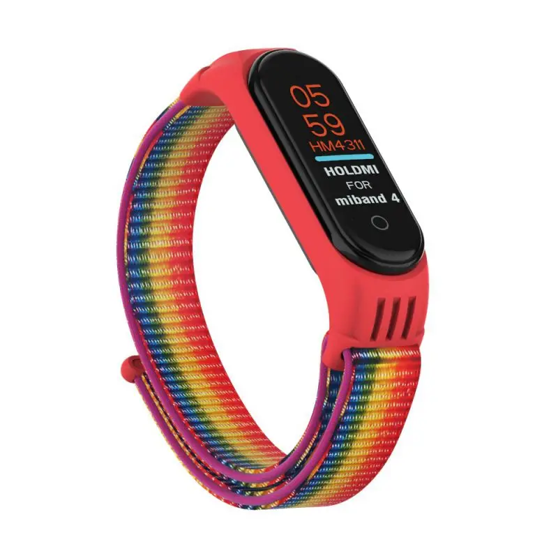 Нейлоновый ремешок для Xiaomi mi 4 3 сменный Браслет mi band 4 band 3 спортивный браслет дышащий браслет для Xio mi band 3 4
