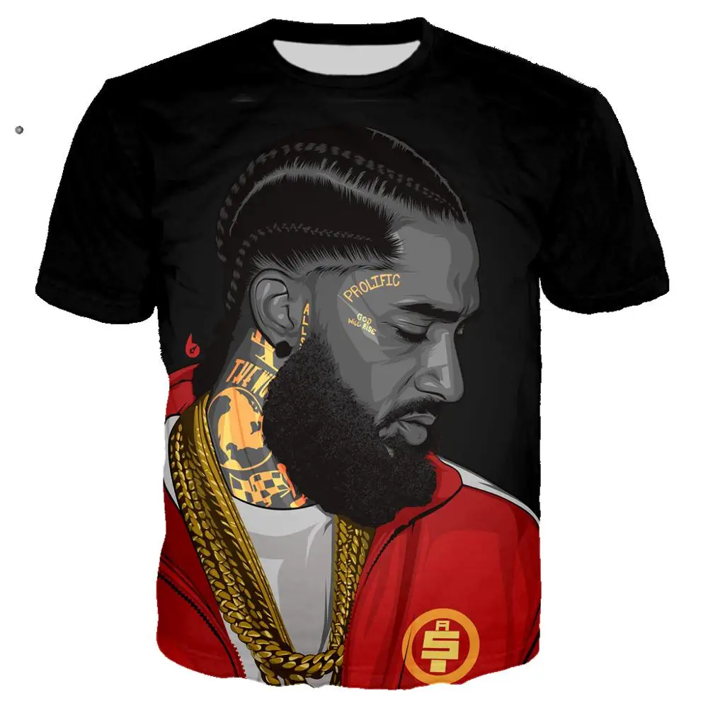 3D принт Новая певица Nipsey Hussle футболка рок футболка для мужчин и женщин Повседневная Уличная одежда в стиле хип-хоп harajuku Топы Camiseta hombre - Цвет: 15