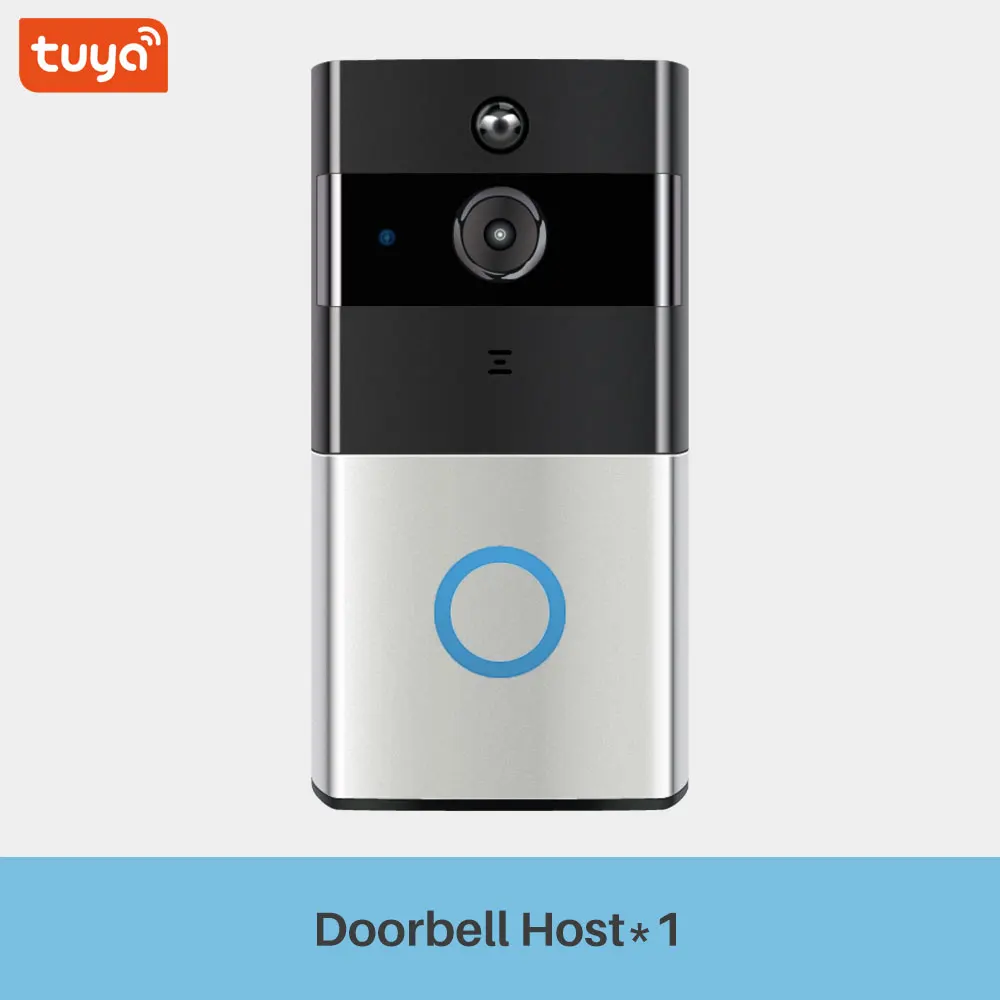 Умный видео дверной звонок Tuya 1080P WiFi видеодомофон SmartLife APP дистанционное управление беспроводной дверной звонок камера домашний монитор безопасности - Цвет: Option 2