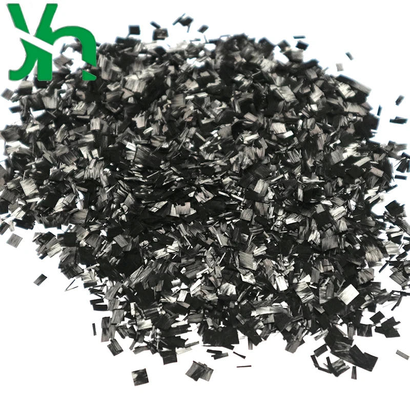 Forged carbon fiber 6mm chopped carbon fiber bundle decorated with marble texture on surface messy effect carbon fiber bundle