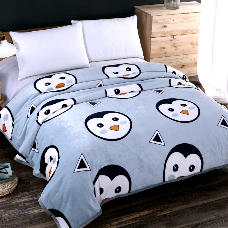

Coral Fleece Fabric Throw Blanket Sofa Blanket for Home Office Mechanical Wash Winter Warm Thicken Flannel Blankets Bedspread