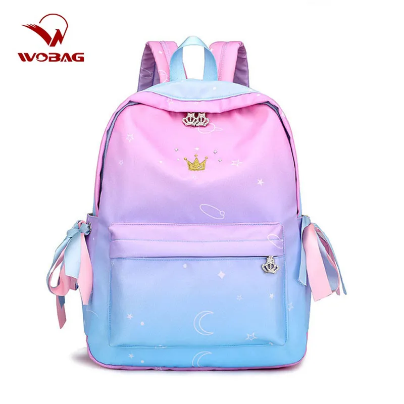 

Wobag Starry Sky Backpacks For Girls School Children Schoolbags Primary Book Bags Women Backpack Bag