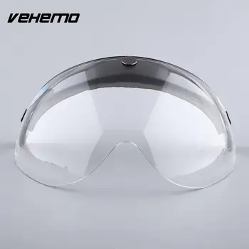 

Vehemo 3-Snap FLIP UP DOWN Clear Helmet Pilot Style Visor Motorcycles Lens Shield