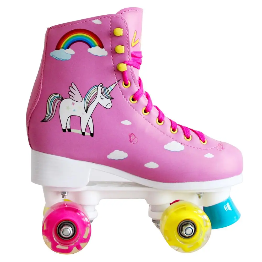 Patines balanceados con 4 luces Led para niños patines de doble rodillo de cuatro ruedas, patines de seguridad de alta calidad para principiantes