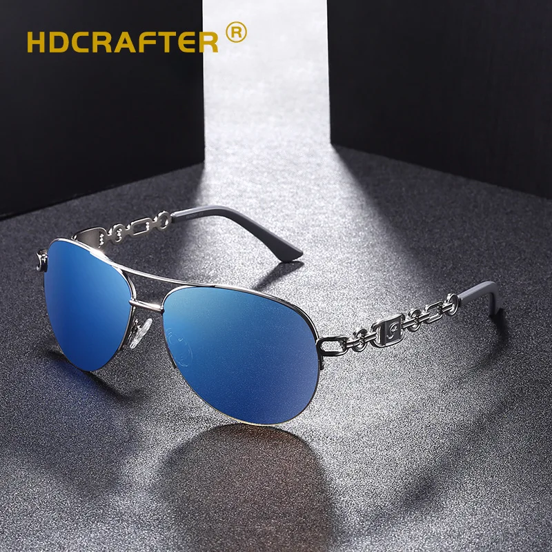 Поляризованные солнцезащитные очки HDCRAFTER для мужчин и женщин Винтажные