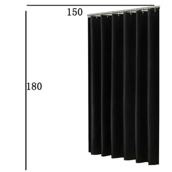 

1*Shower Curtain Set Bathroom Plain Black Shower Curtain, Weighted Hem, Extra Long, Different Sizes Tenda Da Doccia