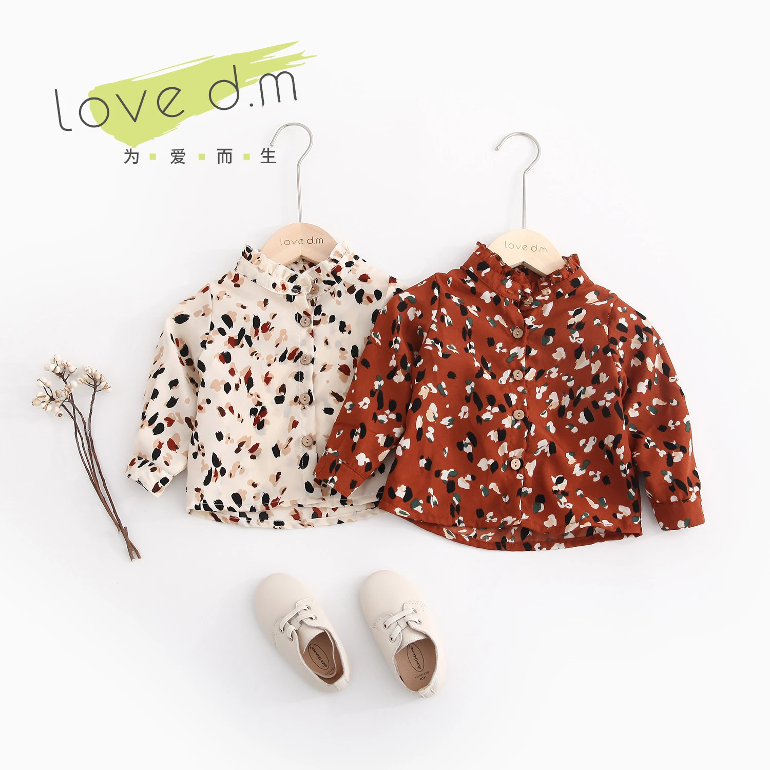 Blusas con flores para niñas, la moda para niños, blusas de otoño para niñas, camisas para niñas, blusas con volantes para bebés| Blusas y camisas| - AliExpress