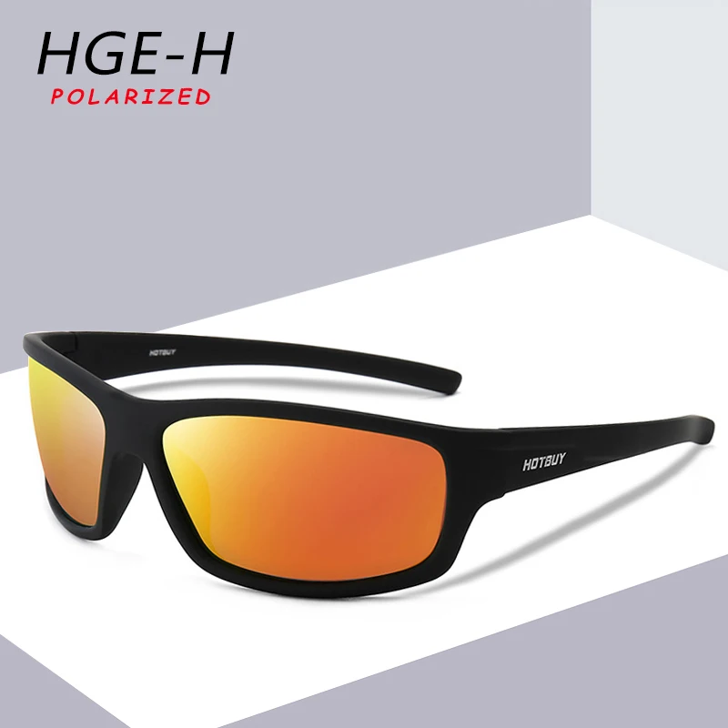 HGE H 2019 новый спортивный стиль поляризованные солнцезащитные очки мужские