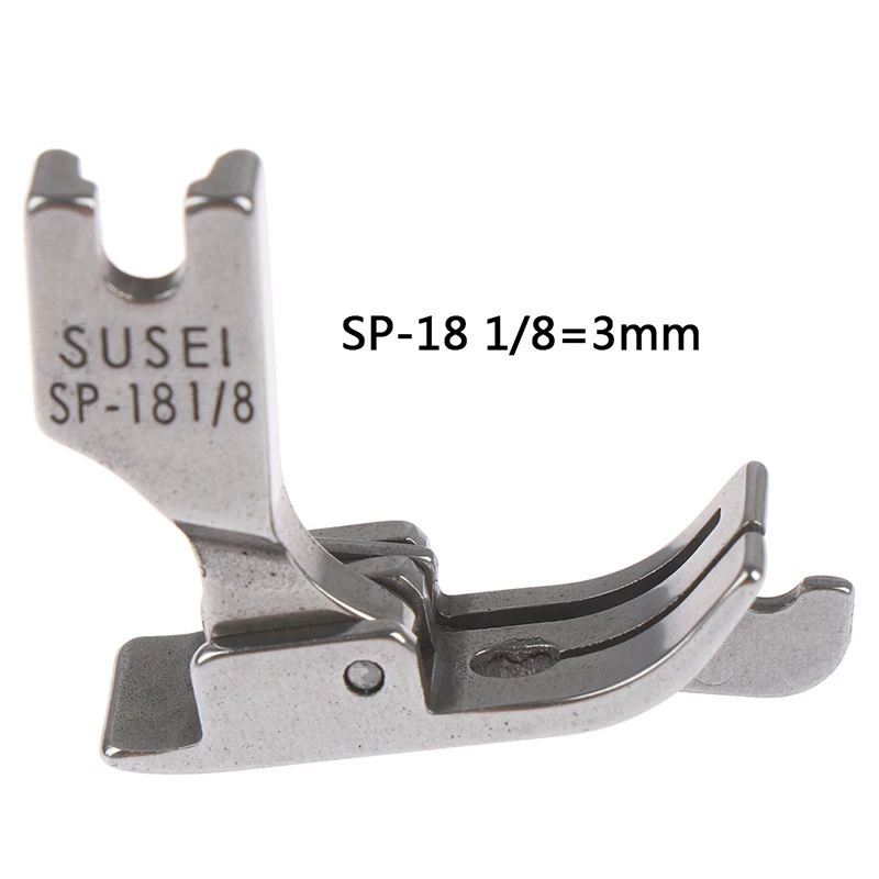3mm 1 шт. 1/4 1/8 3/8 1/16 3/16 5/16 1/32 металлическая прижимная лапка SP-18 промышленная для швейной машины плоская Автомобильная движущаяся кромка одноигольная плоская - Цвет: 3mm