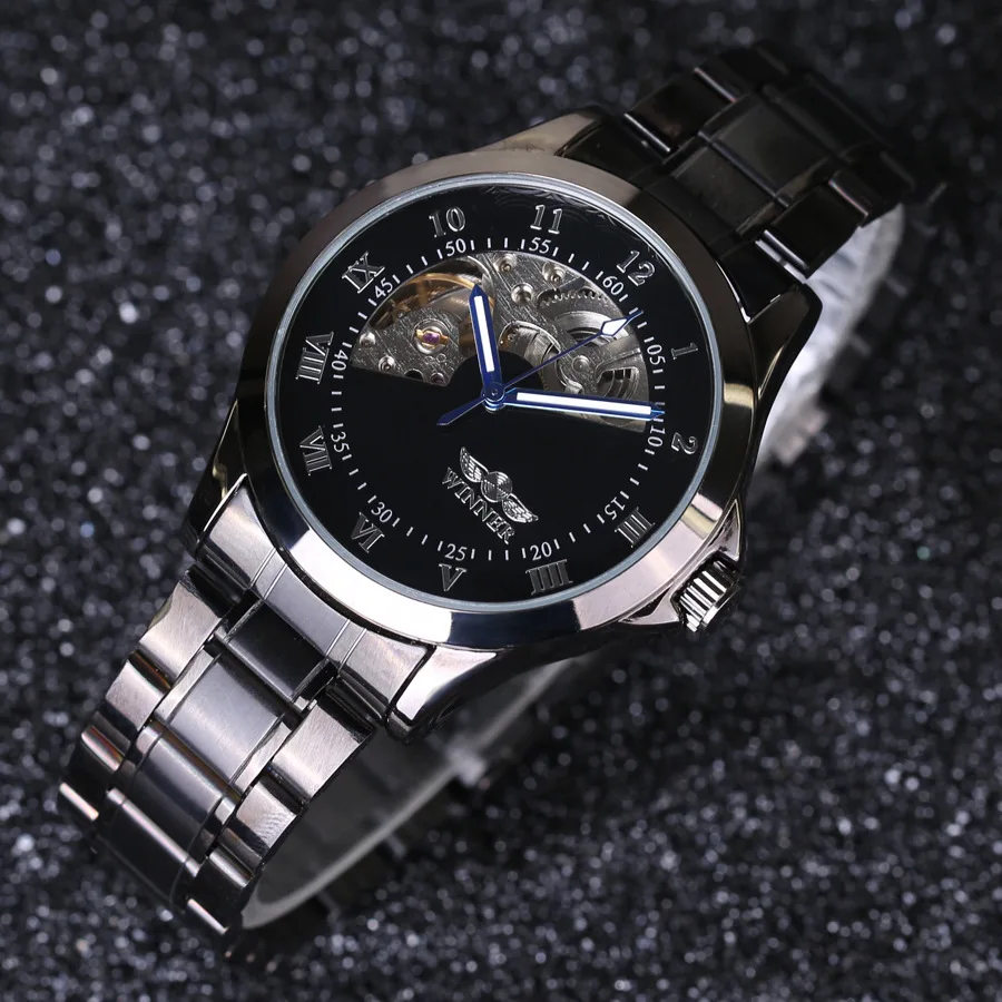 WINNER женские Автоматические часы модные многофункциональные механические Женские наручные часы модные стальные спортивные женские наручные часы