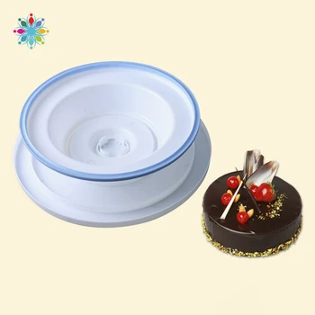 

DIY Cake Rack Baking Tool Plastic Cake Mounting Table Portable Stable Cake Tray DIY Mounting Rotating Stand Cake Tools TLS