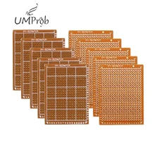 10 Uds prototipo de papel de cobre PCB Universal experimento placa de circuito matricial 5x7CM Kit Diy