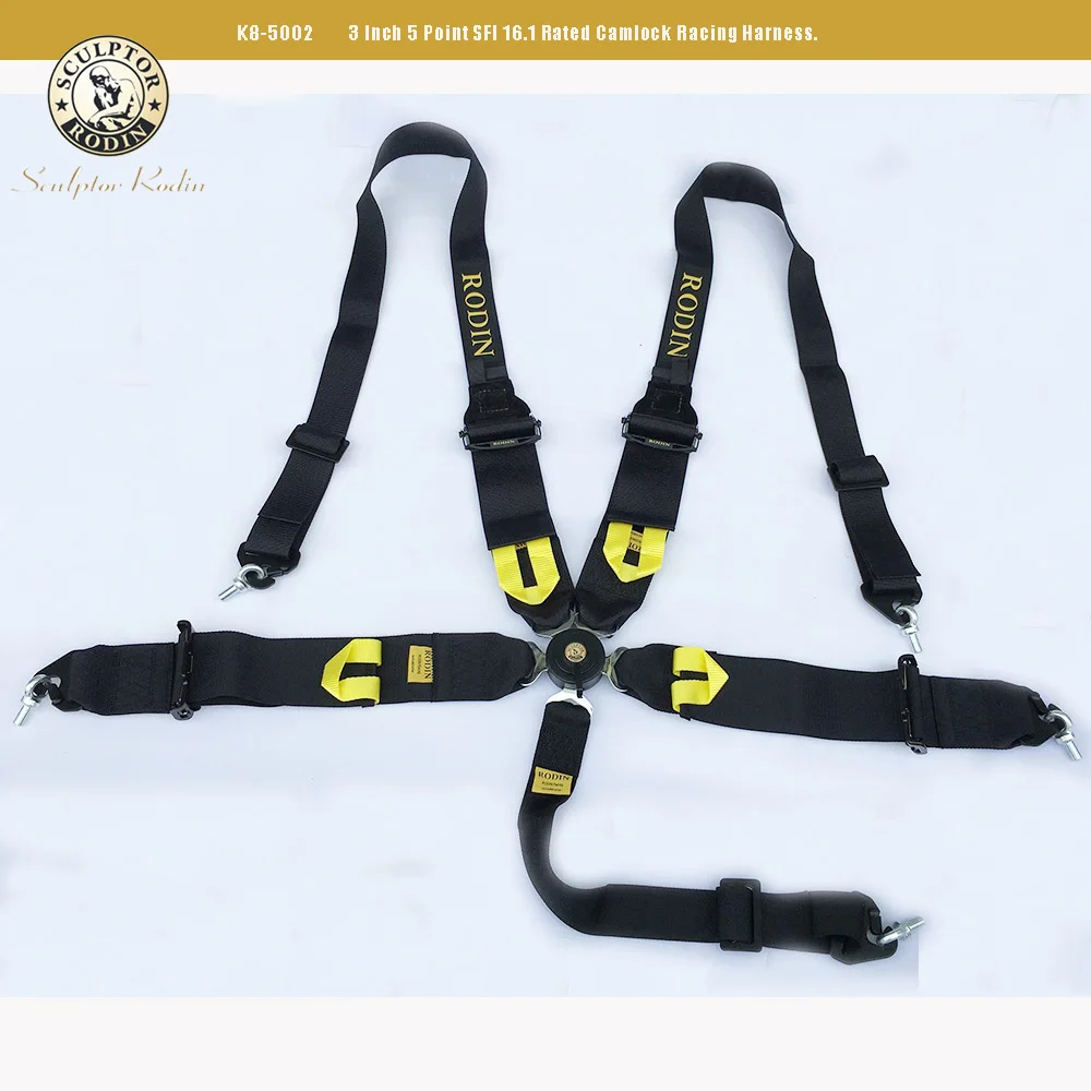 3 Inch 5 point  Car Auto Racing Sport Seat Belt Safety  Racing Harness 2+3 aluminum buckle 5 point authentication