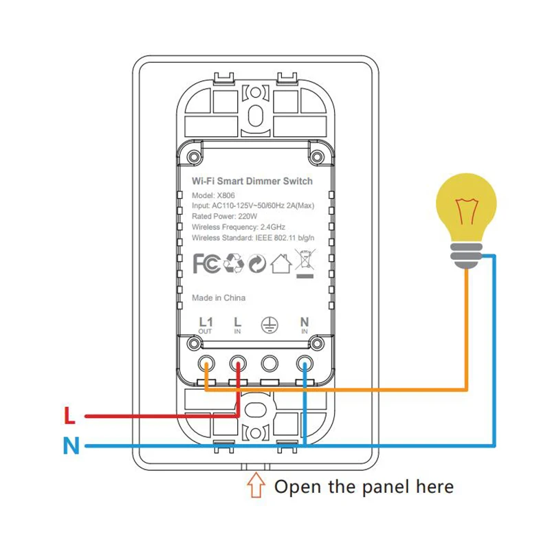 Smart Wall SwitchSmart Диммер Беспроводной Выключатель света приложение Tuya Wi-Fi голосовой пульт дистанционного управления Сенсорный выключатель с Alexa Google Home IFTTT