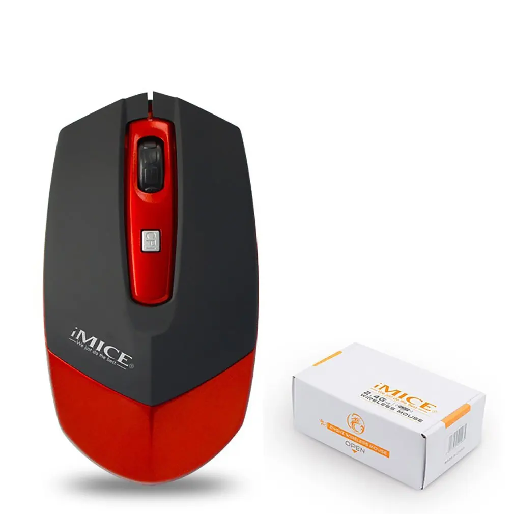 red Горячая Распродажа 2,4 ГГц Беспроводная мышь игровая мышь 1600 dpi компьютерная ПК ноутбук мышь для работы в офисе геймерская мышь s 4 цвета - Цвет: red