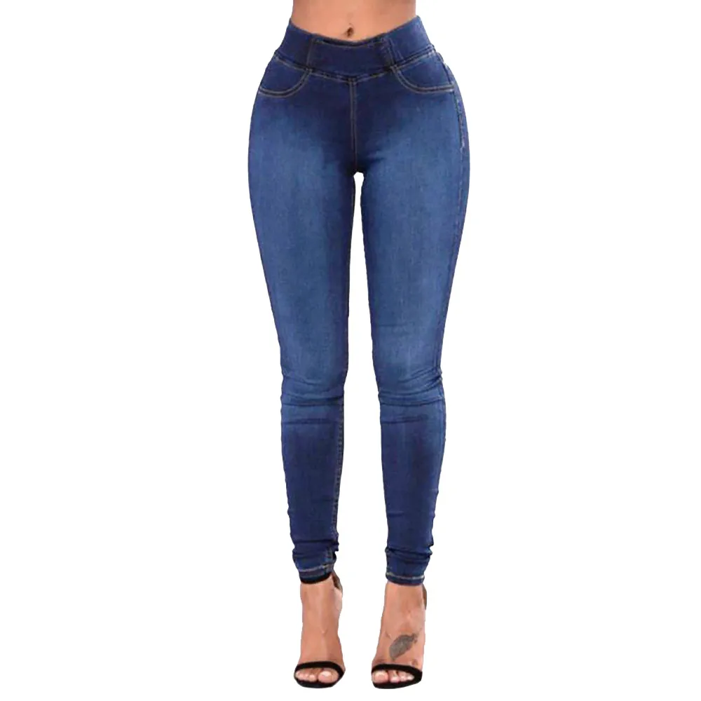 Новинка, модные джинсы, женские брюки-карандаш, джинсы с высокой талией, Сексуальные облегающие эластичные обтягивающие штаны, брюки, подходят для девушек, джинсы размера плюс# G30
