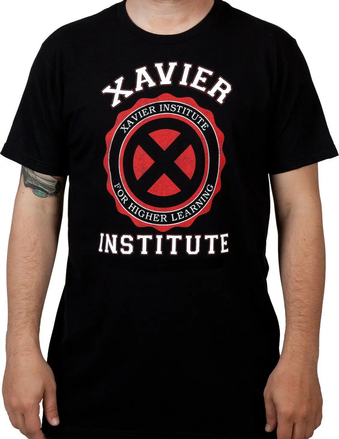 X-Men Xavier Institute логотип Marvel Comics взрослая Футболка мужская и женская летняя футболка