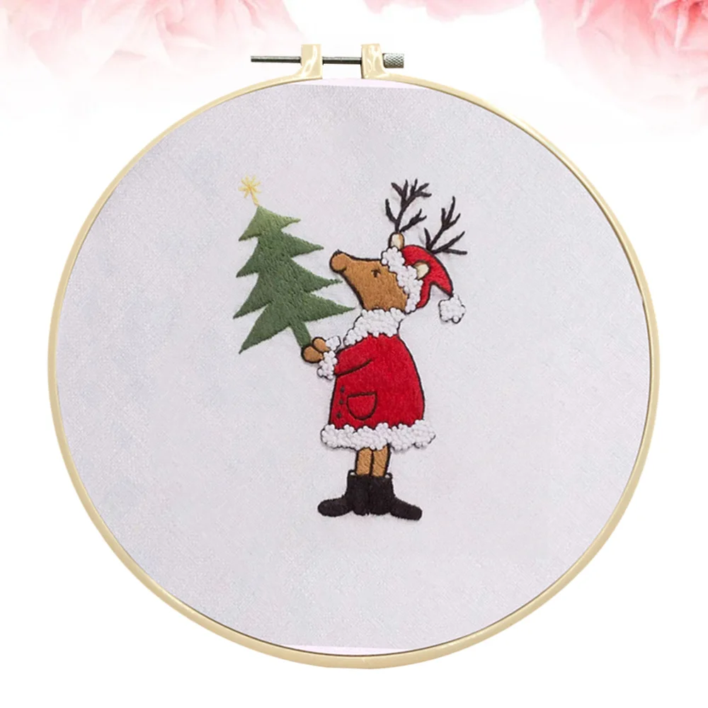 1 шт. Рождественская вышивка декоративный мультяшный Роман ручной работы