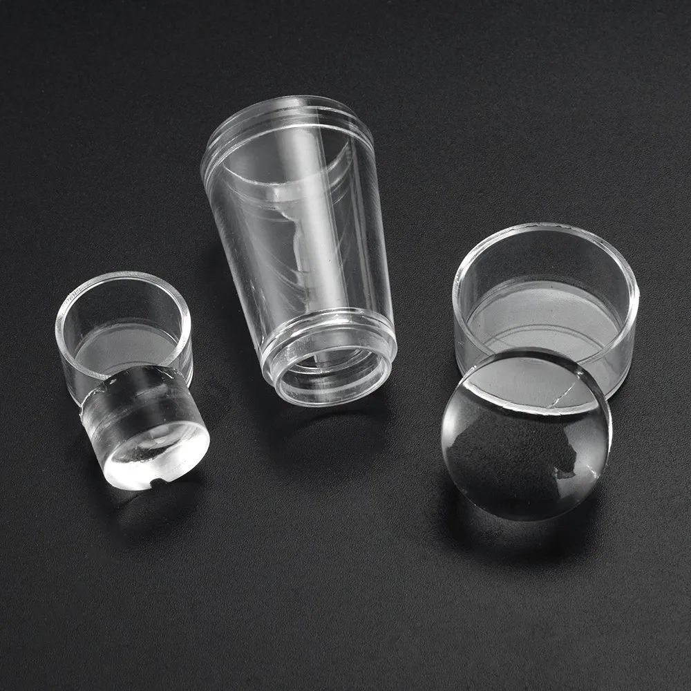 Nail Art Templates Single-headed Silicone Transparent Nail Seal Large And Small Size Nail Art Tool Cosmetic Tool