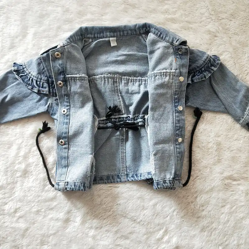 infant black jean jacket