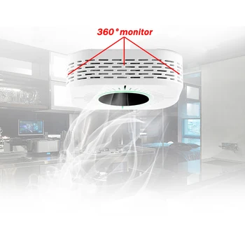 

Smart Wireless RF Smoke Detector Fire Alarm Carbon Monoxide Sensor Combo Function for Home Security Remote Control Gadgets