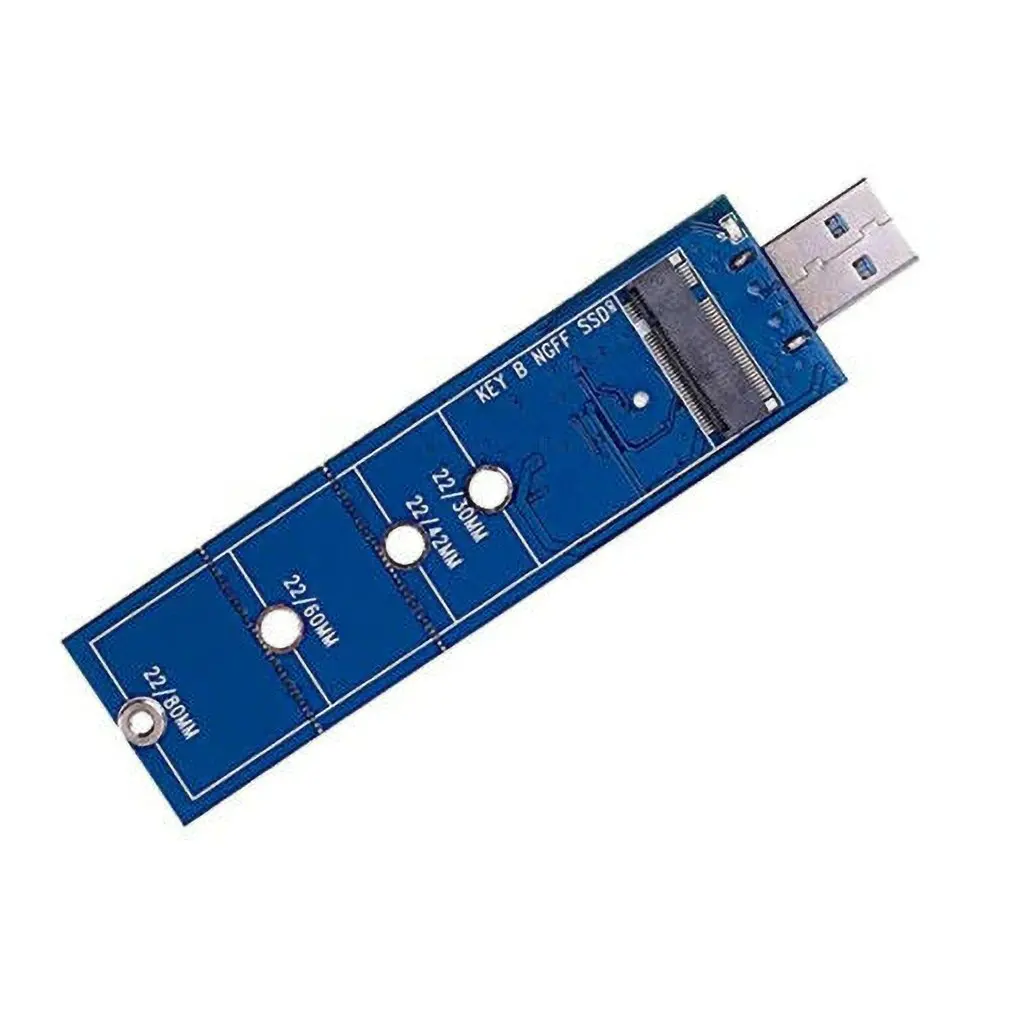 NGFF M.2 to USB3.0 Adapter B Key M.2 SSD Adapter USB 3.0 USB to 2280 M2 SSD Drive Adapter NGFF Converter Reader Card