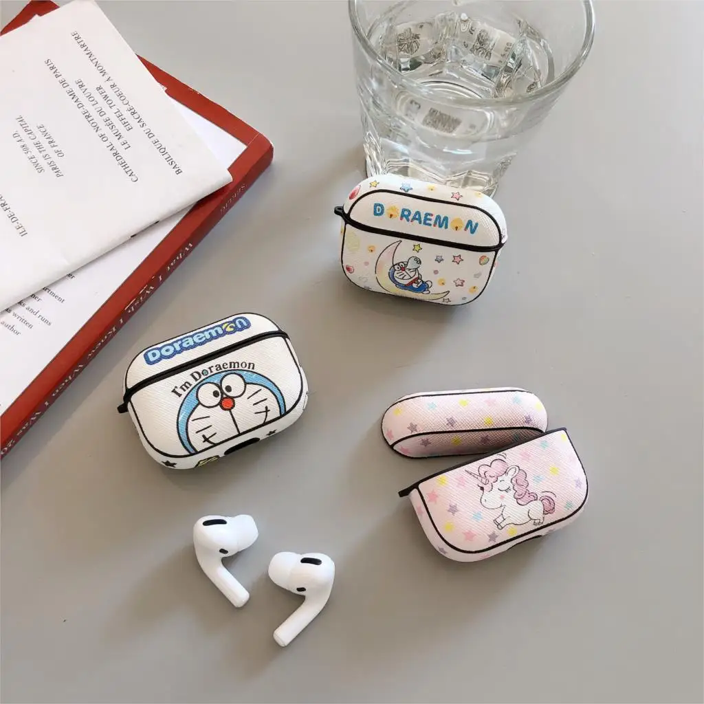 

Luxury Japan Cute Cartoon Doraemon Silicone Soft Wireless Earphone Charging Case For Apple AirPods Pro Bluetooth Skin Cover