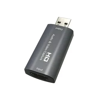 

Video Capture Card 4K Input 1080P Output Computer Game portable USB 2.0 Video Audio Recorder Live Streaming Tool