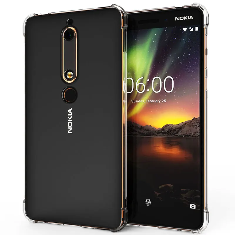 Чехол для Nokia 2,2X7X3 5,1 6,1 7,1 Plus, Мягкий противоударный чехол для Nokia X6 X5 Plus 8 Sirocco 9, воздушный силиконовый чехол из ТПУ