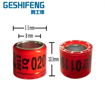 

High quality aluminium with plastic 8mm pigeon rings for sale aluminum made in China